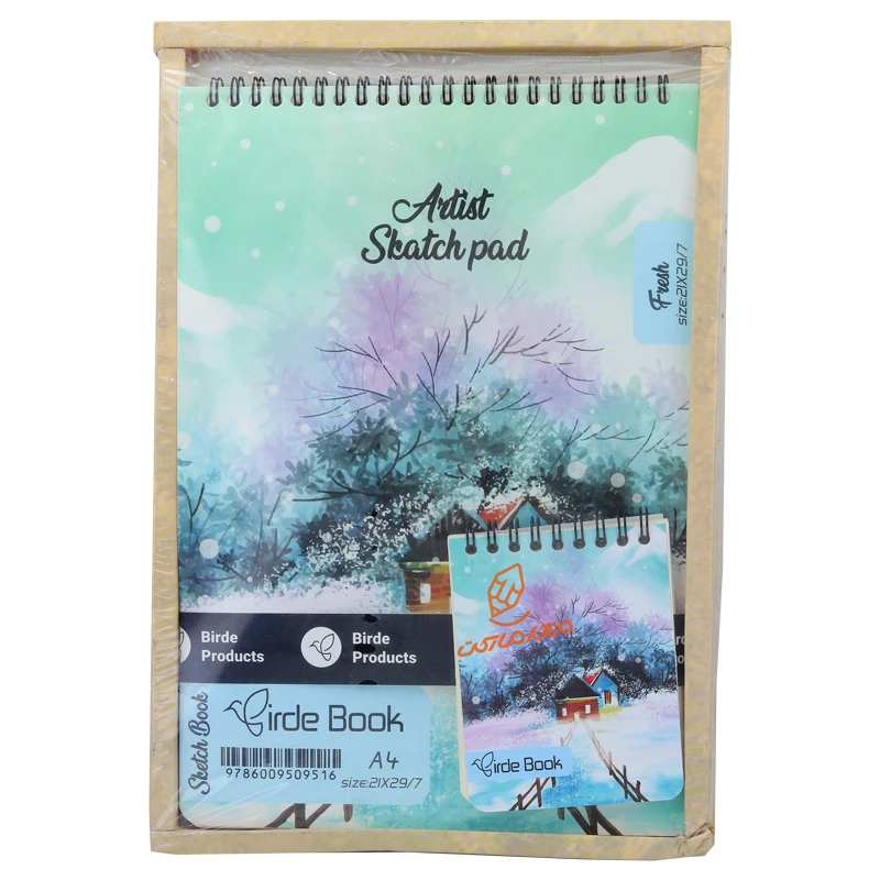 دفتر طراحی A4 به همراه دفتریادداشت BIRDE BOOK (4).jpg