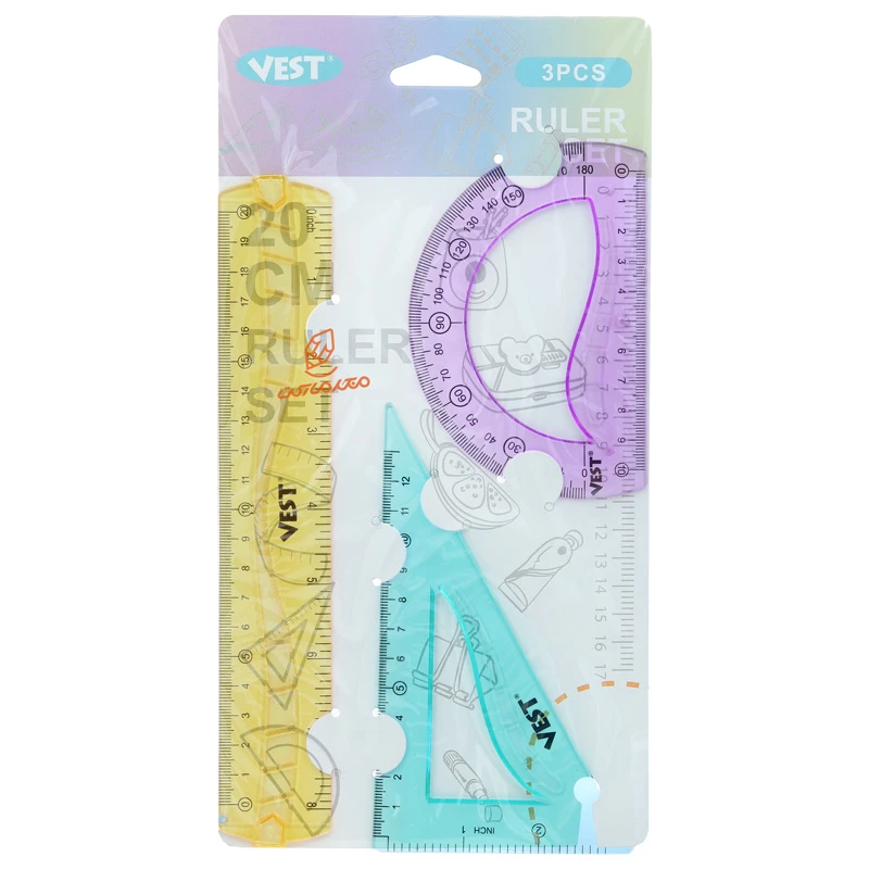ست خط کش ، گونیا ، نقاله وست VEST (3).jpg