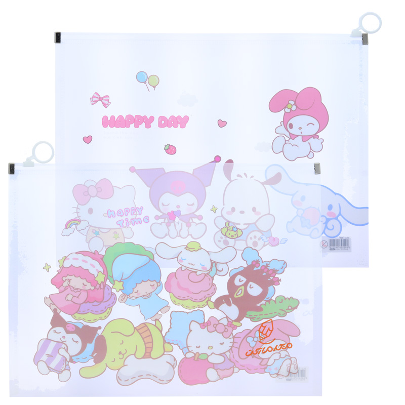 پوشه زیپ دار شفاف فانتزی طرح کرومی DLL-299