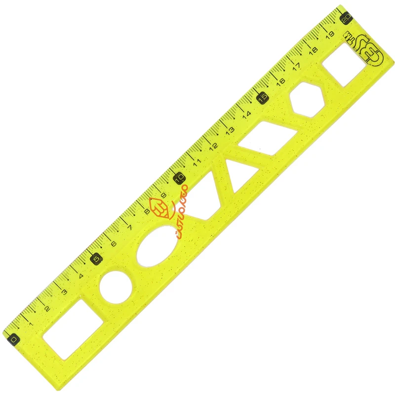 خط کش 20cm ژله ای شابلون دار ( اشکال هندسی )  MJ-121 سی بی اس (5).jpg