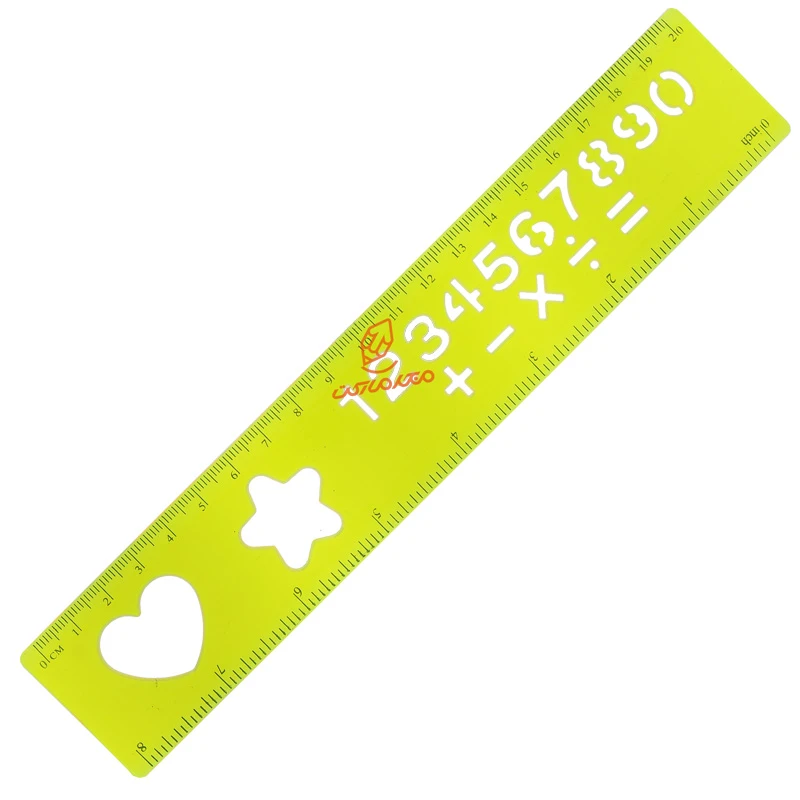خط کش 20CM ژله ای شابلون دار ( شابلون اعداد ) (5).jpg