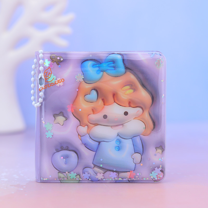 دفترچه یادداشت آکواریومی طرح دختر خندان استیکر دار XM-18 (4).jpg