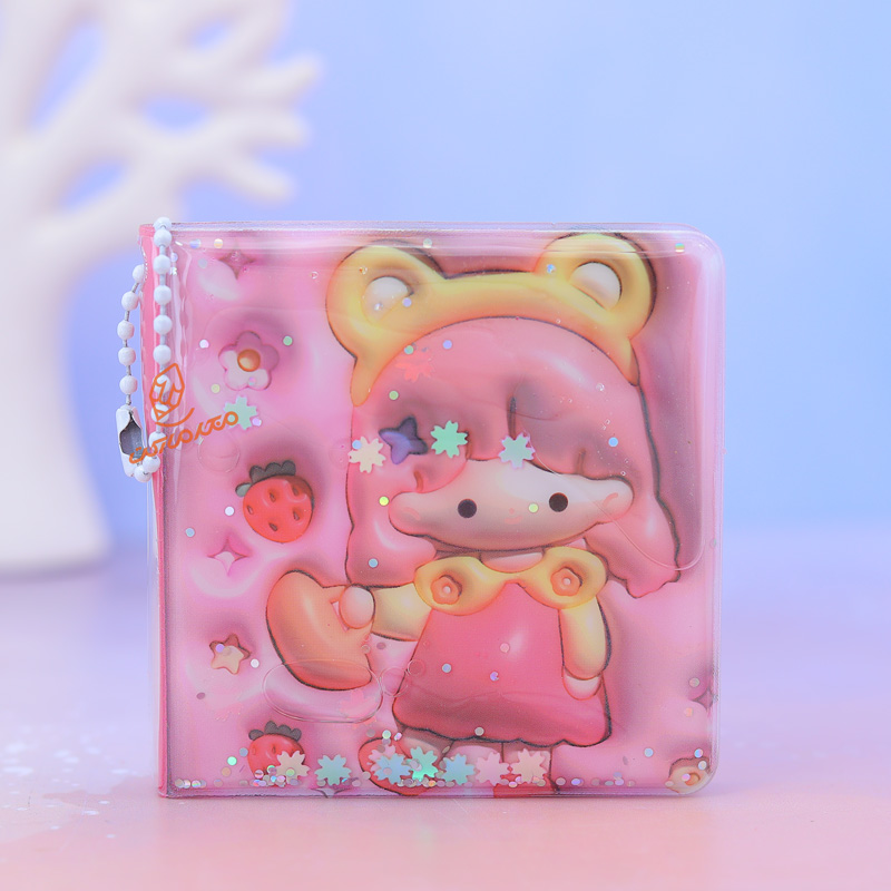 دفترچه یادداشت آکواریومی طرح دختر خندان استیکر دار XM-18 (5).jpg