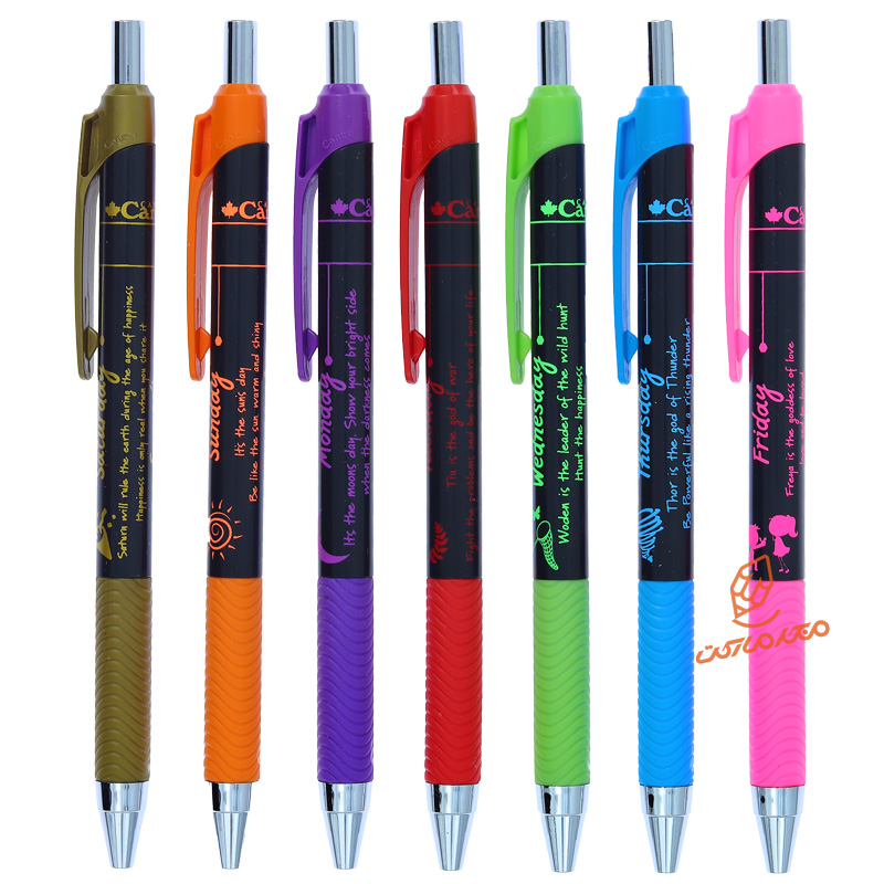 خودکار فشاری کنکو طرح روزهای هفته بسته 7 عددی (2).jpg