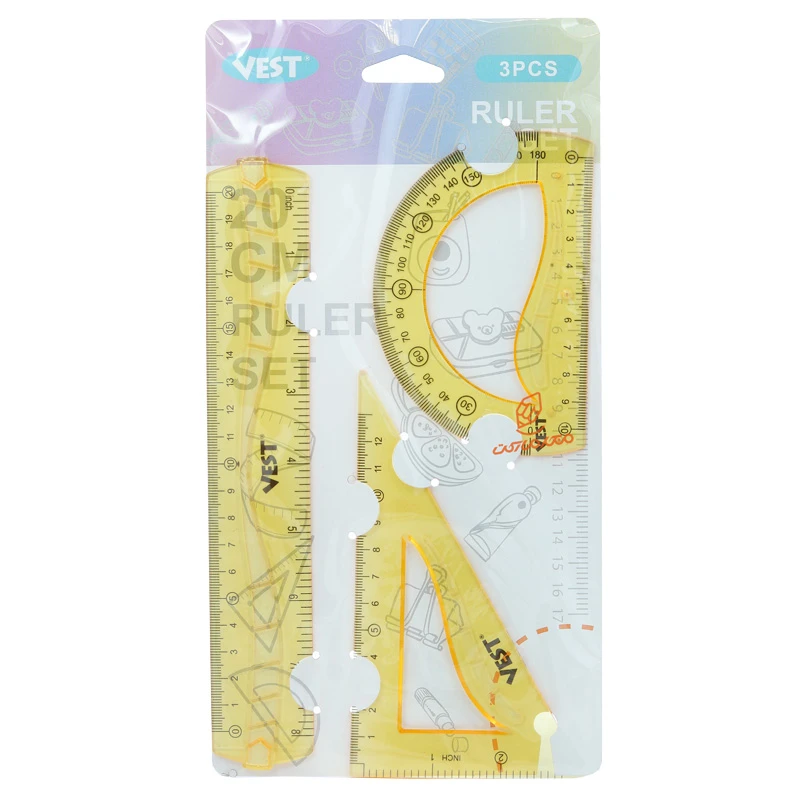 ست خط کش ، گونیا ، نقاله وست VEST (2).jpg