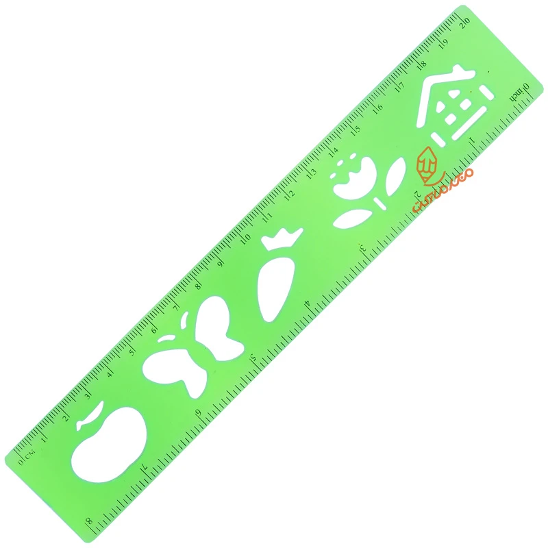 خط کش 20CM ژله ای شابلون دار ( نقاشی کودکان) (2).jpg