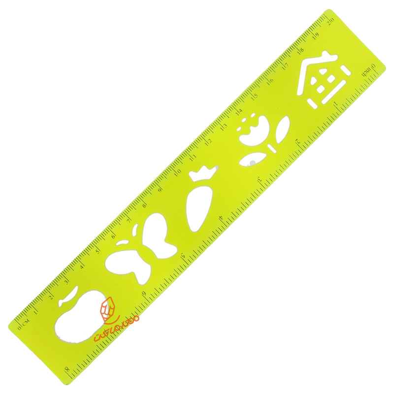 خط کش 20CM ژله ای شابلون دار ( نقاشی کودکان) (5).jpg