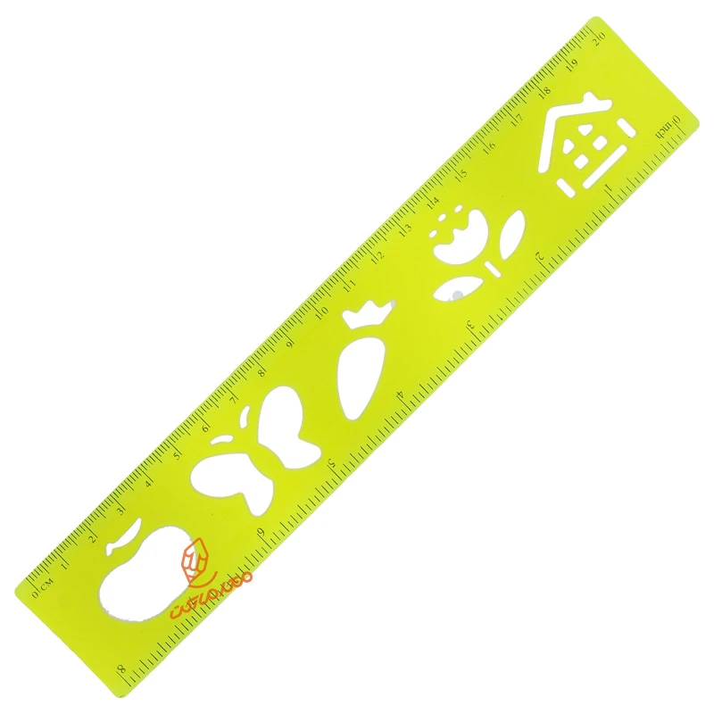 خط کش 20CM ژله ای شابلون دار ( نقاشی کودکان) (5).jpg