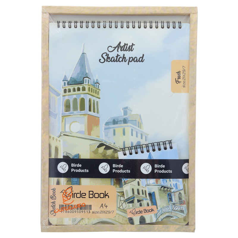 دفتر طراحی A4 به همراه دفتریادداشت BIRDE BOOK (7).jpg