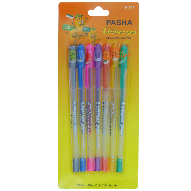 خودکار اکلیلی 7 رنگ مدل Glitter Pen