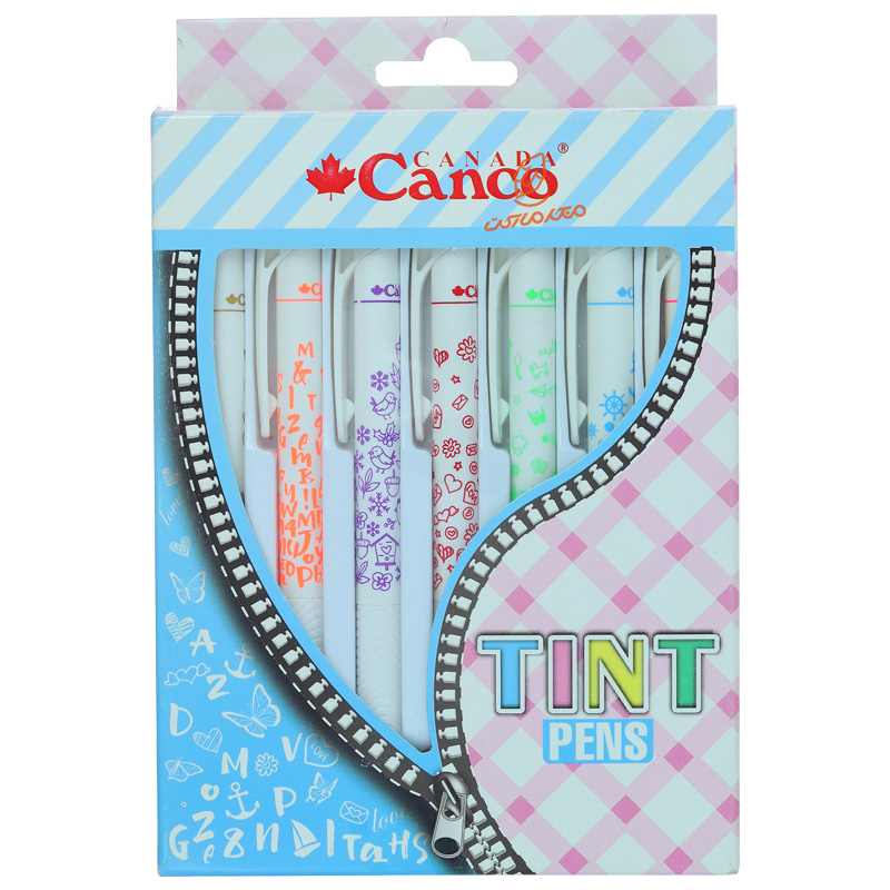 خودکار فشاری کنکو طرح تینت بسته 7 عددی