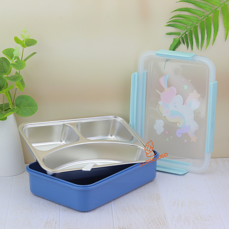 ظرف غذا سه خانه طرح یونی کورن (5).jpg