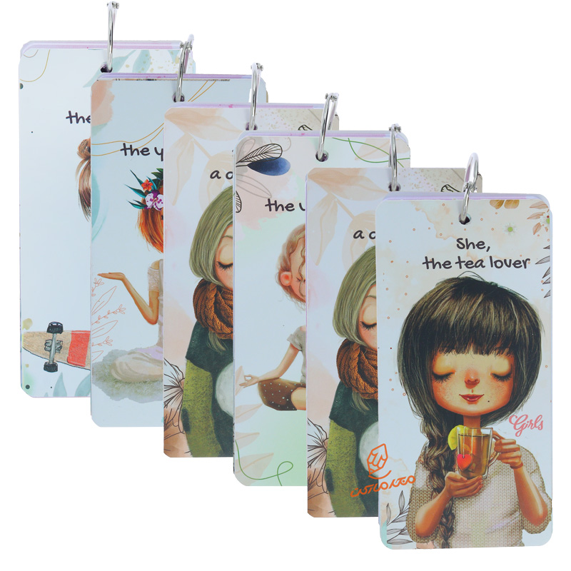 دفتر یادداشت حلقه دار مدل GIRLS دات نوت DOT NOTE