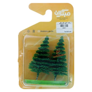درخت کاج مخروطی 2 عددی 8.5cm مبتکران Mobtakeran