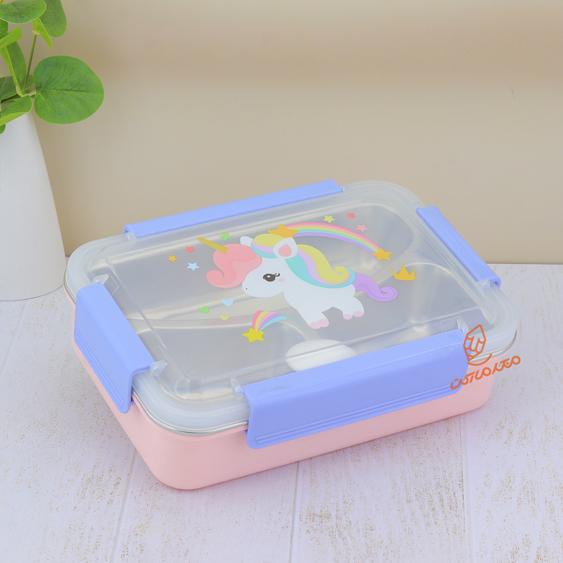 ظرف غذا سه خانه طرح یونی کورن (4).jpg