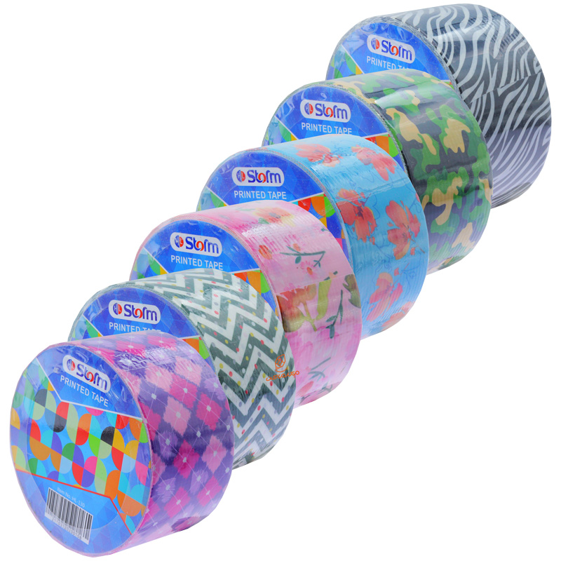 چسب پهن طرح دار 50 یارد استورم STORM