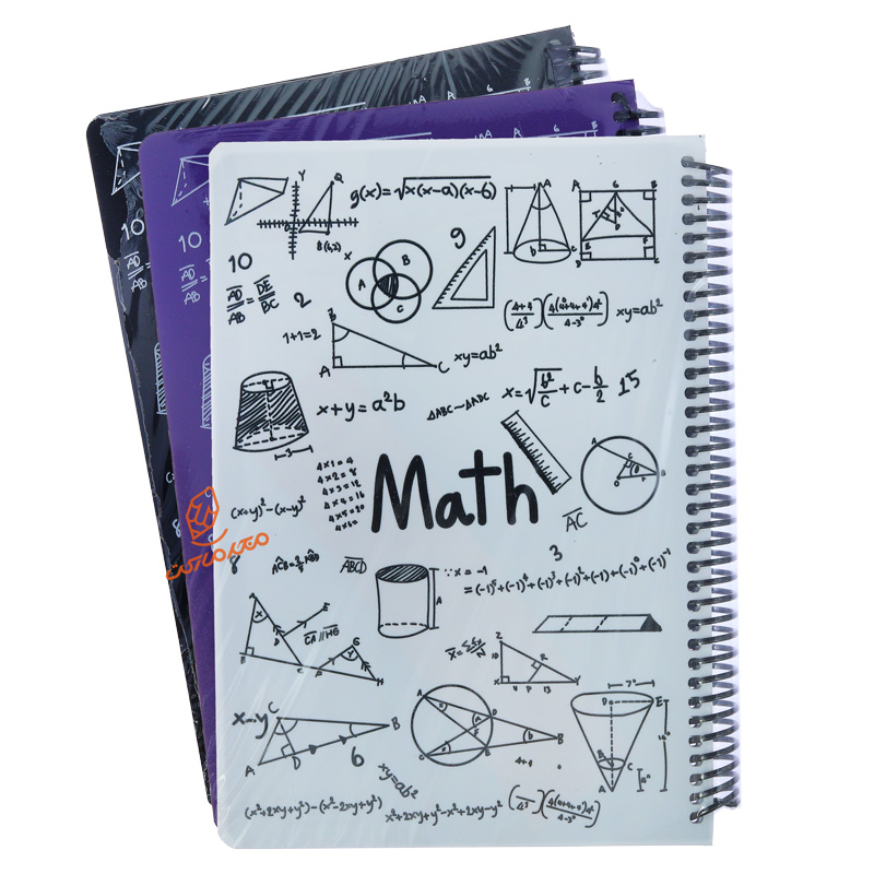 دفتر 100 برگ طرح ریاضی جلد طلقی دات نوت DOT NOTE