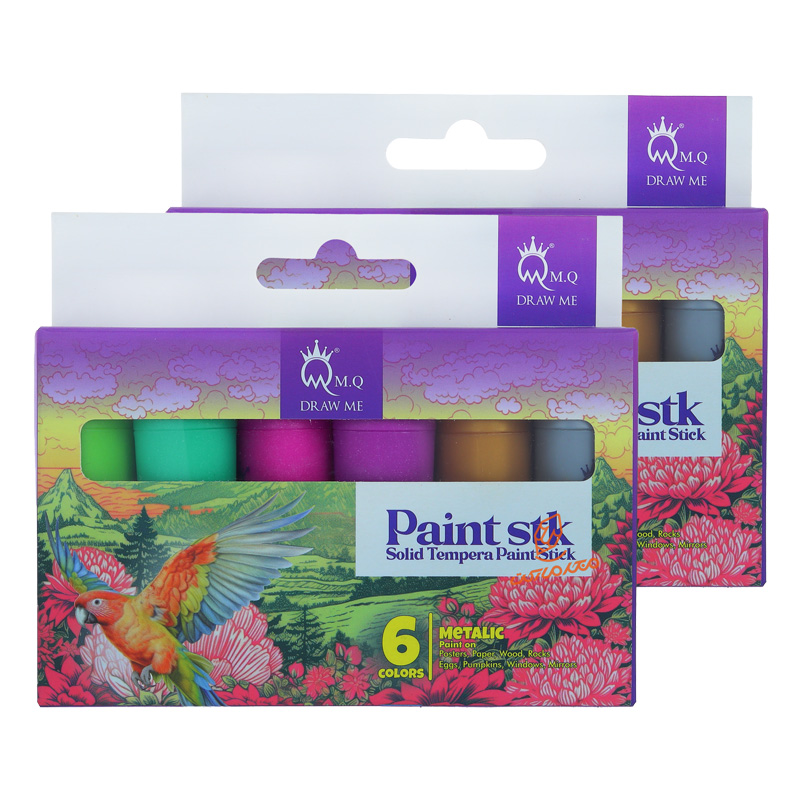 گواش جامد 6 رنگ مدل متالیک M-70 ام کیو MQ