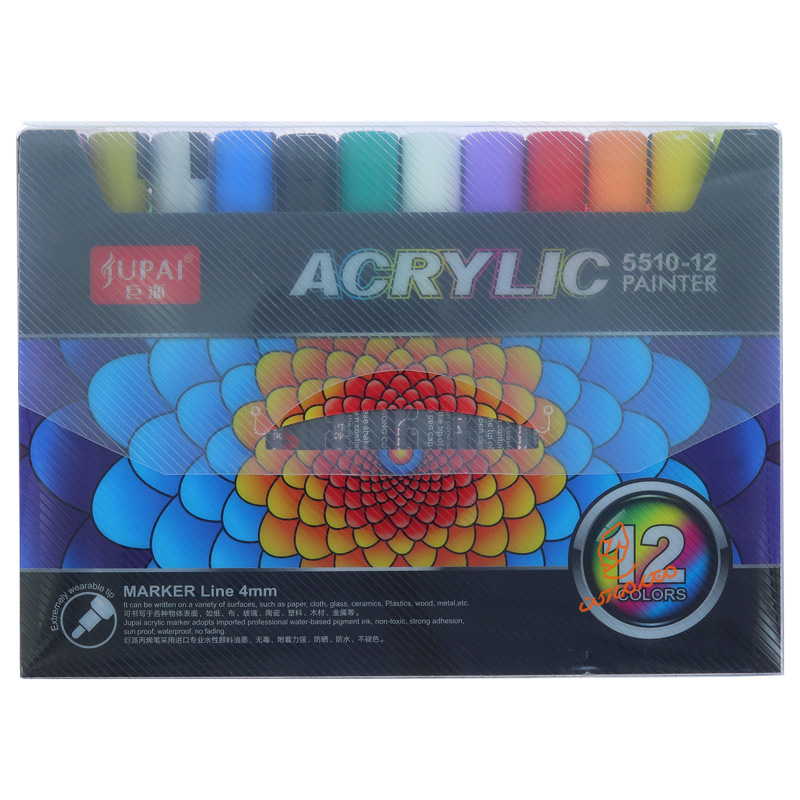 ماژیک اکریلیک 12 رنگ AC-5510