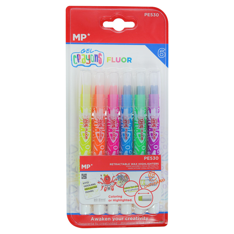 ماژیک علامت گذار 6 رنگ مدل ژله ای P-530 ام پی MP