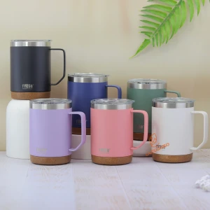 ماگ استیل 530 میلی‌لیتری تایسو مدل 8836 مناسب نوشیدنی گرم و سرد در محل کار و سفر