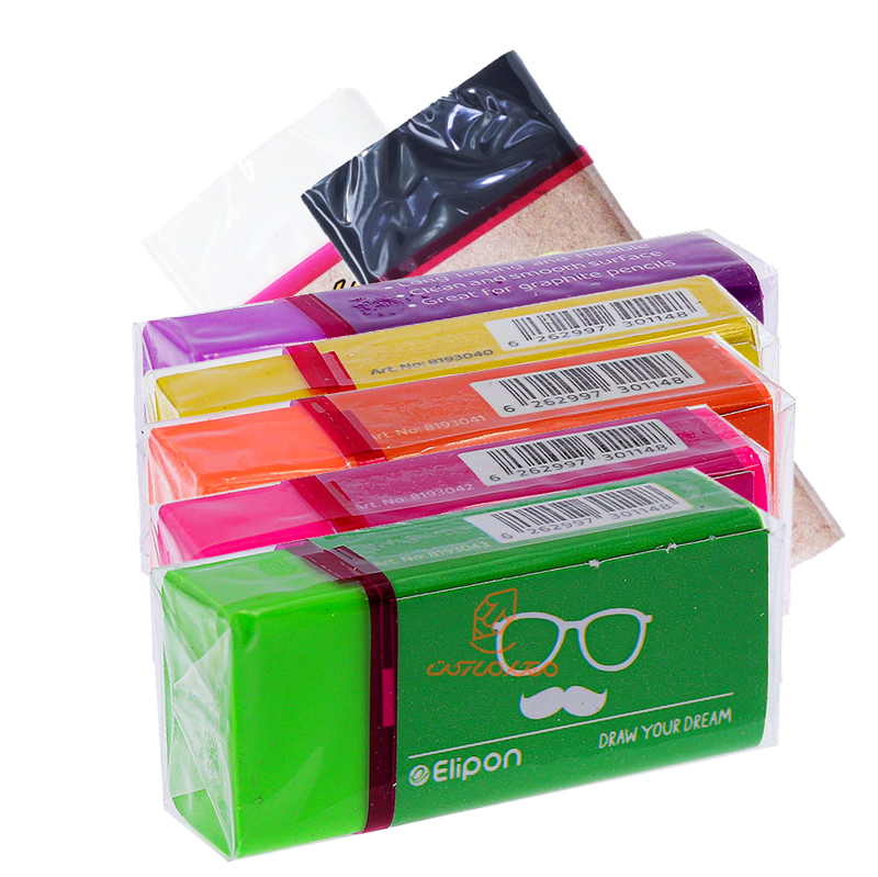 پاک‌کن مدل 20 برند الیپون ELIPON - پاک‌کن نرم و باکیفیت مناسب پاک کردن خطوط مداد و طراحی