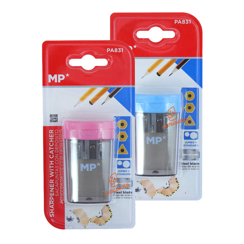 تراش ۲ سوراخ مخزندار MP مدل PA-831 مناسب تراشیدن مداد با جمعآوری تراشهها