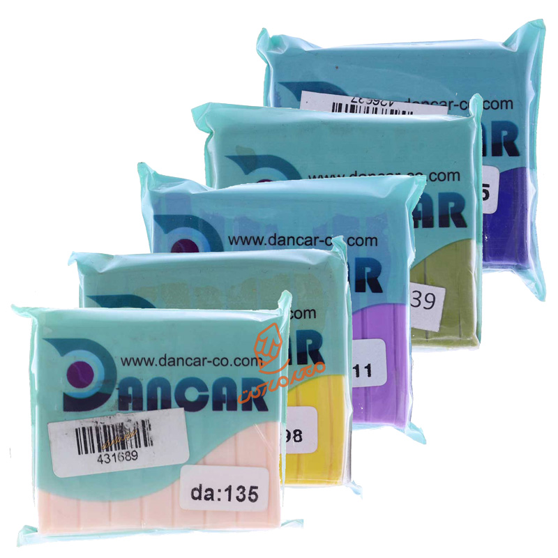 خمیر فیمو پلیمری حرارتی برند دانکار DANCAR - خمیر نرم و قابل شکل‌دهی مناسب کارهای هنری و ساخت زیورآلات