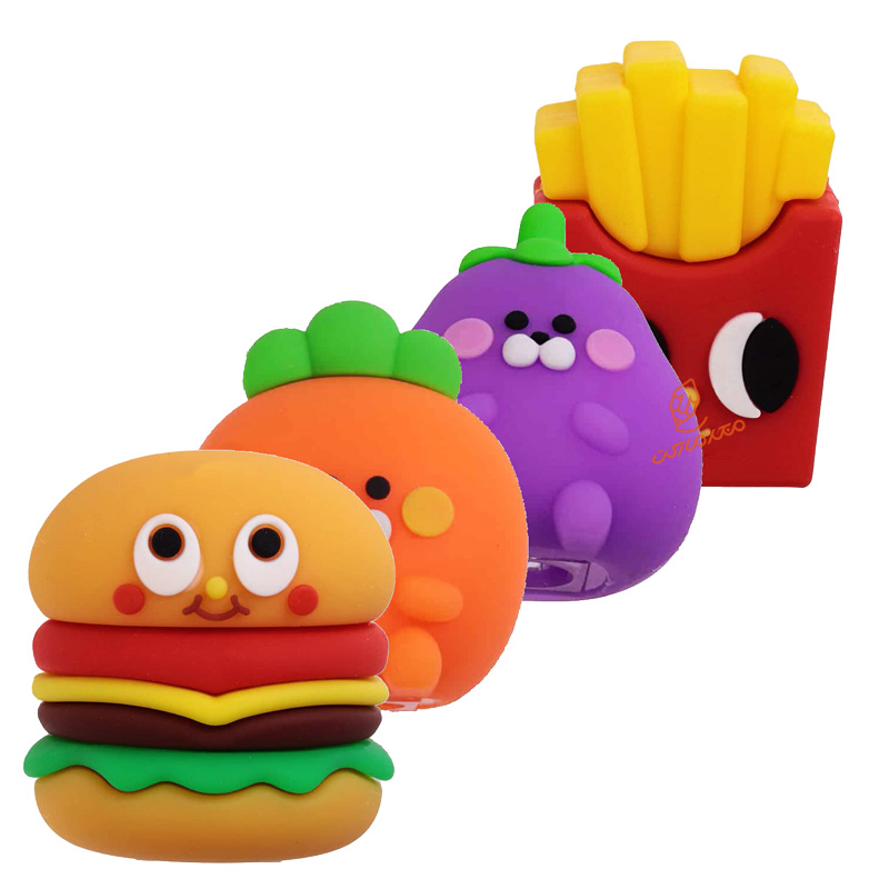 تراش سیلیکونی طرح خوراکی مدل 7908 - تراش نرم و جذاب با طرح خوراکی مناسب کودکان و لوازم تحریر