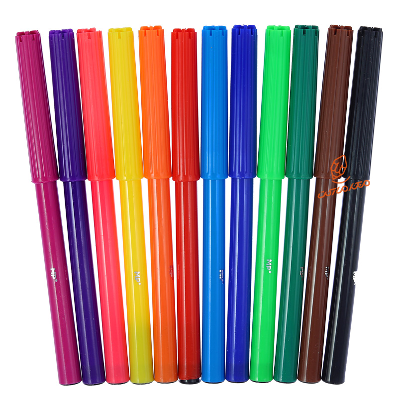 ماژیک رنگ آمیزی 12 رنگ مدل کلاسیک P-851 ام پی MP (4).jpg