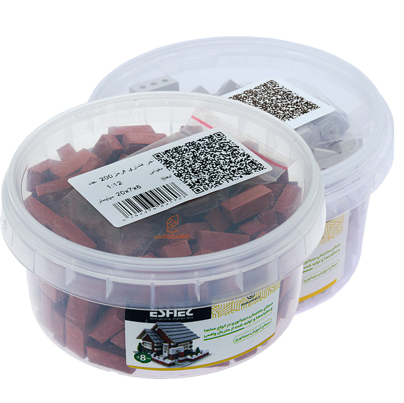 ماکت آجر فشاری مینیاتوری 1:12 اشل برند ESHEL - مدل کوچک و دقیق برای ساخت ماکت و دکوراسیون