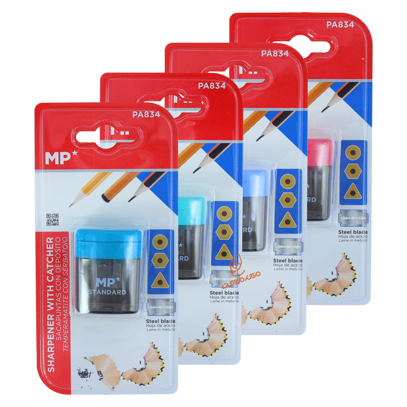 تراش تک سوراخ مخزندار MP مدل PA-834 مناسب تراشیدن دقیق مداد و جمعآوری تراشهها