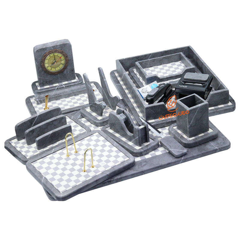 ست رومیزی مدیریتی 13 تکه مدل P914 - مجموعه لوکس و کاربردی برای نظم‌دهی میز کار