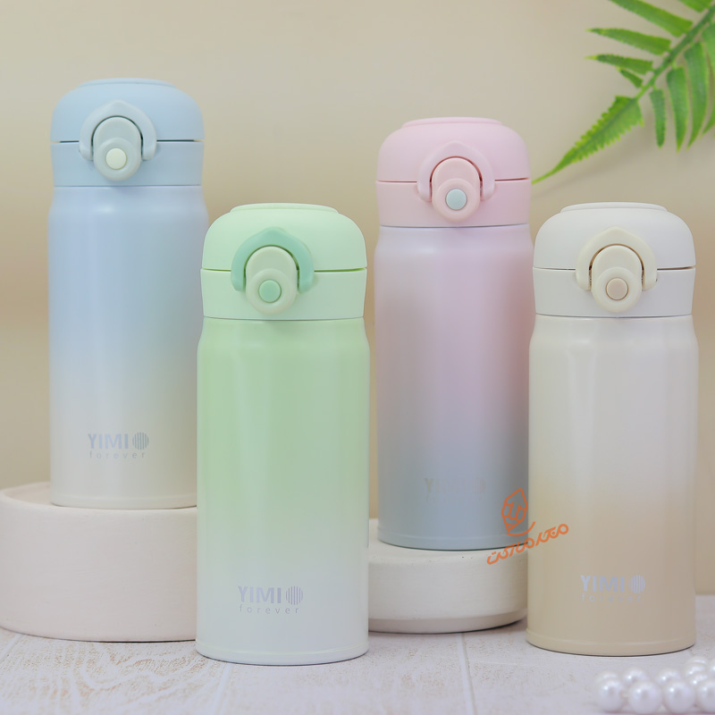 فلاسک مینی 350 میلی‌لیتری دسته‌دار YIMI مدل BW-050 مناسب سفر و نگهداری دمای نوشیدنی