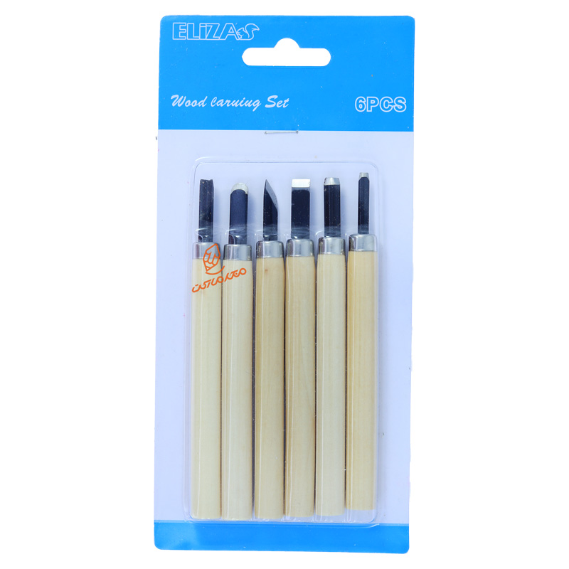 ست مغار ۶ عددی الیزا ELIZA مناسب منبت‌کاری، نجاری و حکاکی چوب