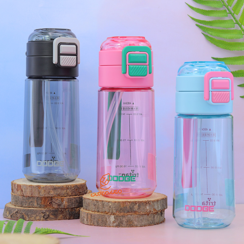 قمقمه شفاف ۴۸۰ میل دوج DODEG مدل DL-25627 سبک و مناسب استفاده روزمره و ورزش