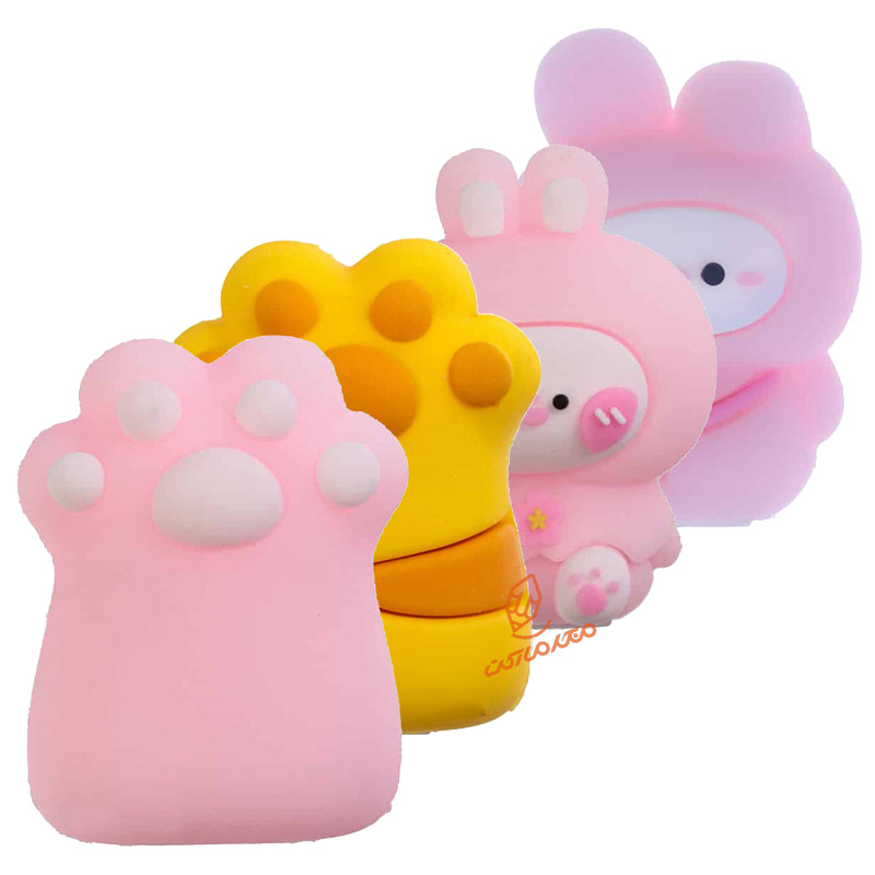 تراش سیلیکونی فانتزی مدل 7778 - تراش نرم و رنگی مناسب مداد و لوازم تحریر کودکان