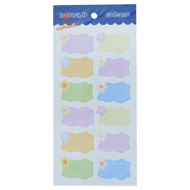 لیبل نام و نشانی فانتزی طرح گل NEOPACK (3).jpg