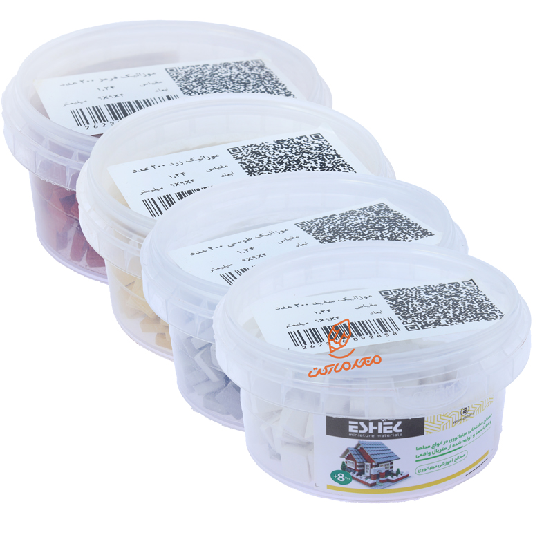 ماکت موزائیک مینیاتوری 1:24 اشل برند ESHEL - قطعات دقیق و کوچک برای ساخت ماکت‌های معماری و دکوراسیون