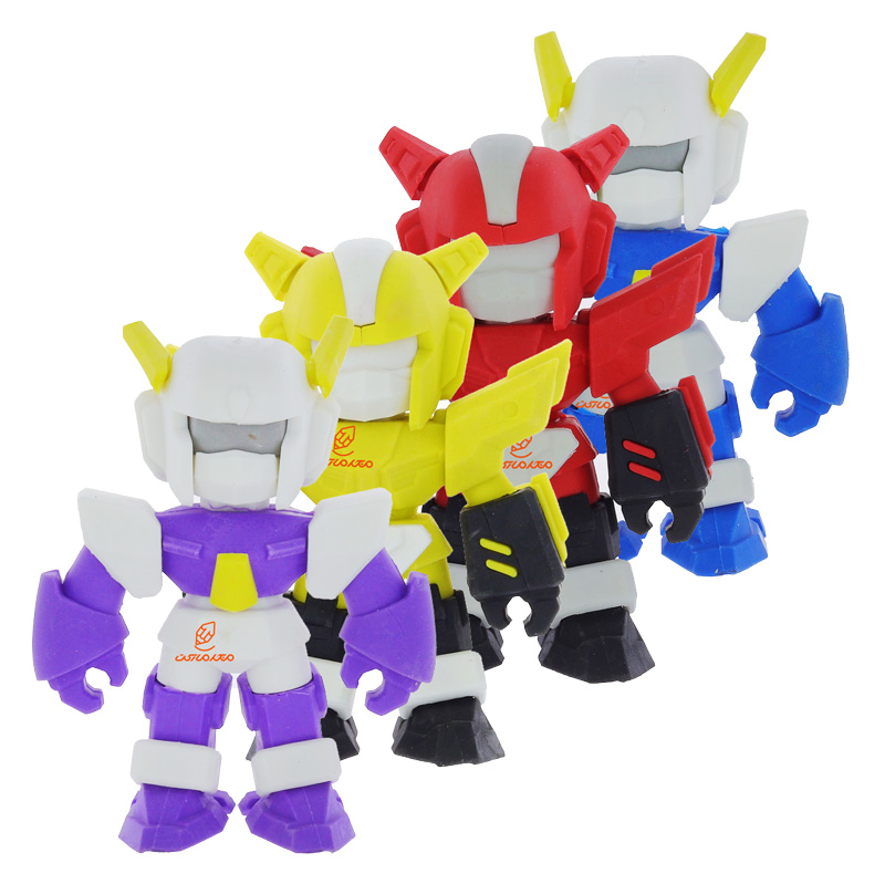 پاک‌کن فانتزی مدل QIHAO-8435 با طرح ربات - پاک‌کن نرم و جذاب با طراحی رباتیک مناسب کودکان و نوجوانان