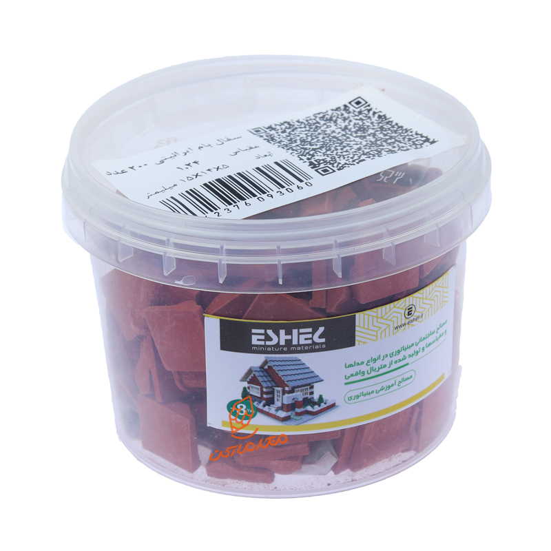ماکت سفال بام ایرانیتی مینیاتوری 1:24 اشل برند ESHEL - مدل کوچک دقیق برای ساخت ماکت‌های معماری و دکوراسیون
