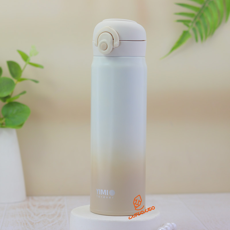فلاسک مسافرتی 500 میلی‌لیتری دسته‌دار YIMI مدل BW-051 مناسب سفر و نگهداری دمای نوشیدنی