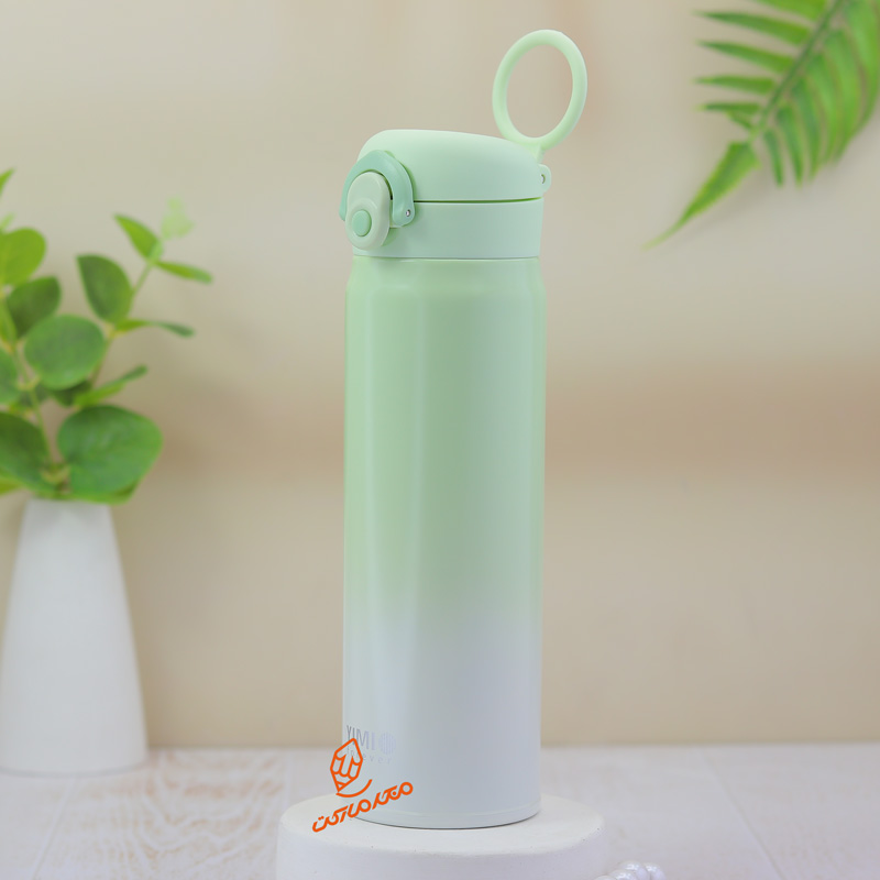 فلاسک مسافرتی 500 میلی‌لیتری دسته‌دار YIMI مدل BW-051 مناسب سفر و نگهداری دمای نوشیدنی