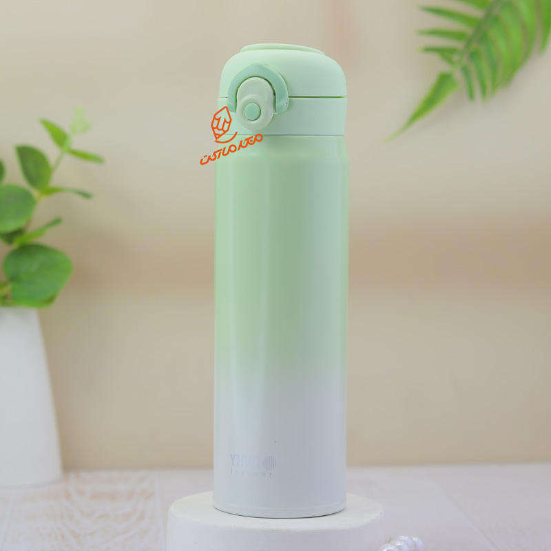 فلاسک مسافرتی 500 میلی‌لیتری دسته‌دار YIMI مدل BW-051 مناسب سفر و نگهداری دمای نوشیدنی