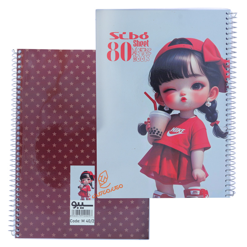 دفتر 80 برگ طرح دختر ورزشکار M402 سیبو SIBO (2).jpg