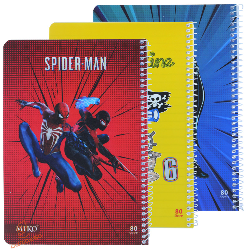 دفتر 80 برگ طرح اسپایدرمن E8 میکرو MICRO