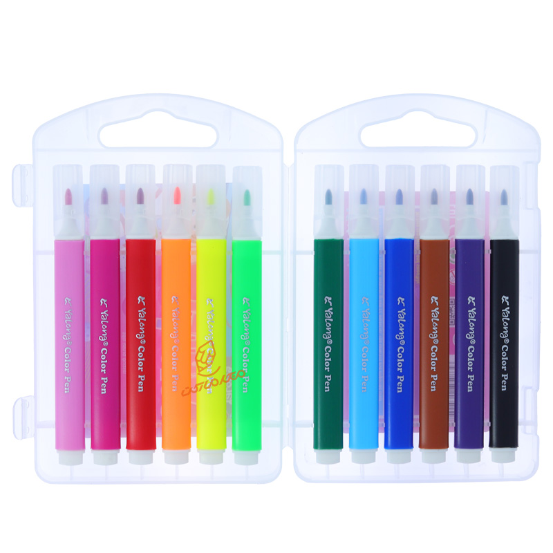 ماژیک رنگ آمیزی 12 رنگ YL-211810 یالونگ YALONG (3).jpg