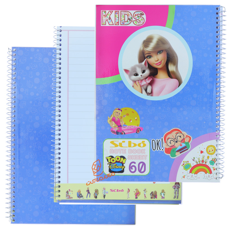 دفتر 60 برگ طرح انیمیشن دخترانه F30 سیبو SIBO (6).jpg