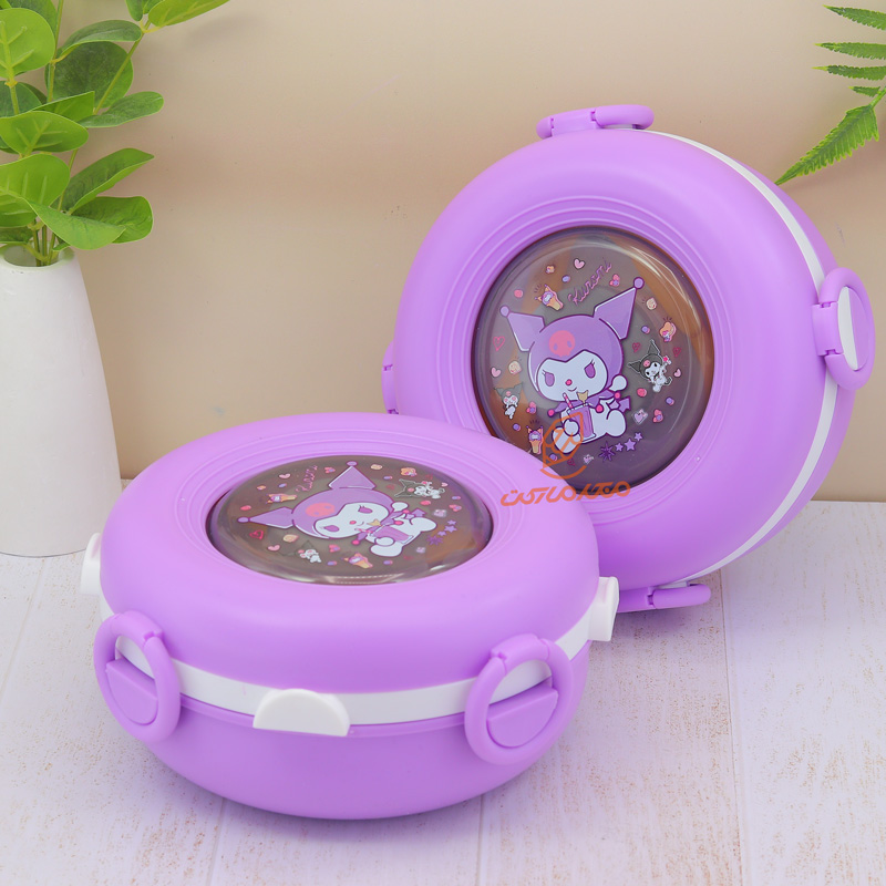 ظرف غذا 2 طبقه دایره طرح کرومی TQH-31/14