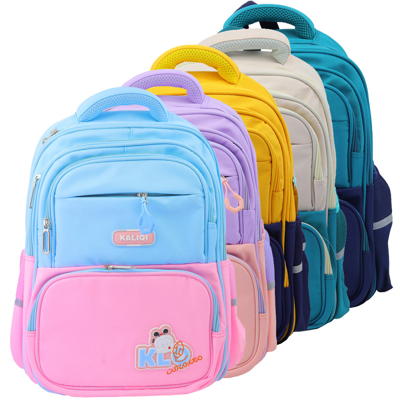 کوله پشتی بچگانه دو رنگ 3 زیپ کد 8112 KALIQI